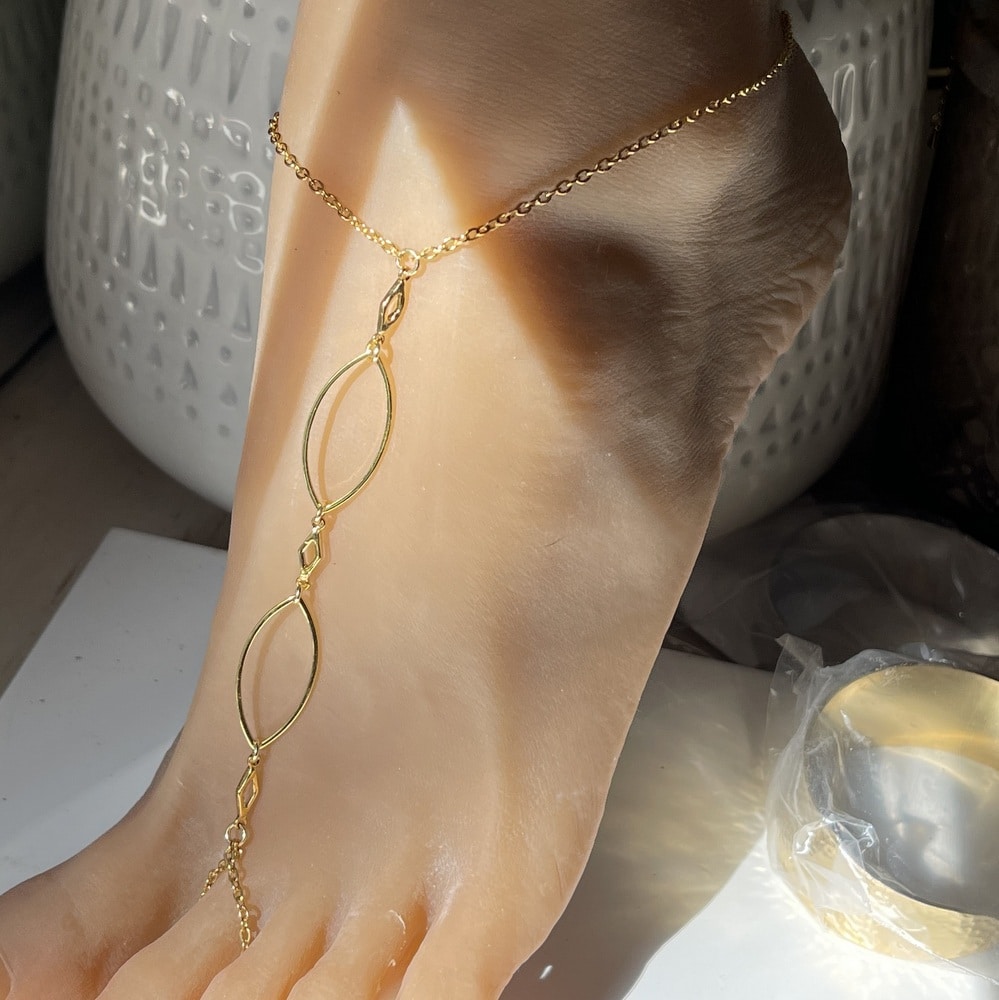 Chaine pour pied femme dorée Acier inoxydable doré - Image 7